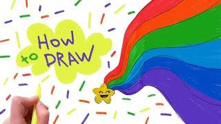HOW TO DRAW A CUTE SHOOTING STAR EASY STEP BY STEP FOR KIDS