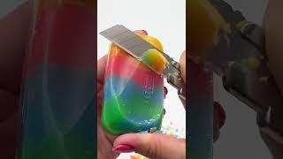 Oddly Satisfying Rainbow Soap Carving