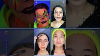 TikTok Makeup Trend - Circus  NEON SHOW ️ Pt.5 |  Pinned your comment | #makeup #transition