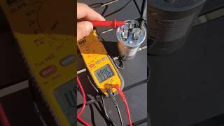 Testing a dual run capacitor hvac #hvac #diy #hvaccontractor