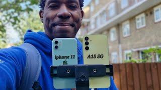 Galaxy A15 5G vs iphone 11 Camera Test.