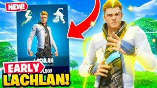 *NEW* LACHLAN SKIN unlocked in Fortnite! (EARLY GAMEPLAY)