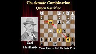 Mind Blowing Checkmate Combination | Victor Kahn vs Carl Hartlaub 1916