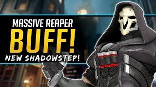 Overwatch HUGE Reaper Buff - New Shadowstep - Junkrat & Symmetra Buffs!