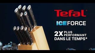 Tefal - Bloc de couteaux 11 pièces Ice Force : des performances durables à portée de main !