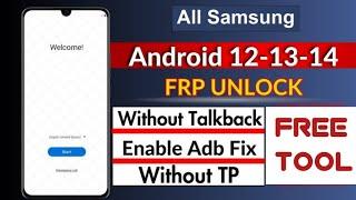 Finally Enable Adb New Method- All Samsung Frp Bypass | Samsung Frp New Security Android 12/13/14