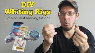 Whiting rig setup | Simple DIY Paternoster & Running Fishing rigs