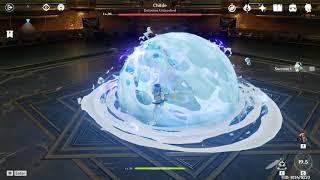 Sucrose level 70 vs Childe level 90 (Solo) (No damage) (Genshin Impact)