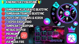  Kinemaster 5.0.8 Cyberpunk _ Tambahan Klip Grafis & Transisi BeatSync _ Stiker & Efek Tambahan