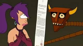 Futurama - The use of words expressing something other than their literal intention : that is irony