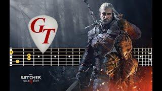 Witcher 3 Wild Hunt (Ведьмак 3)   Skellige Isle Town  # Acoustic guitar lesson note tabs