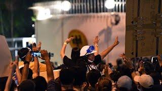 Thousands of Protesters Gather Outside German Embassy in Bangkok