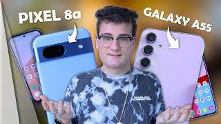 Mittelklasse Android: Google Pixel 8a vs. Samsung Galaxy A55