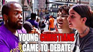 YOUNG CHRISTIANS CAME TO DEBATE‼️‍️ #VIRAL #TRENDING #REACTION #CHRISTIAN #CHRISTIANITY