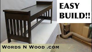 Easy Build Mission Style Bench  (WnW #103)