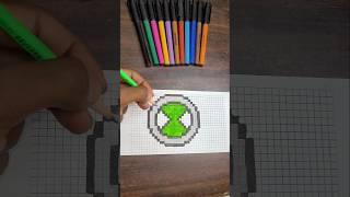 Omnitrix Pixel art ideas #pixelart #art #pixelartwork #pixelartanimation #ben10 #omnitrixpixelart