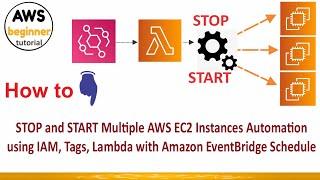 How to STOP START Multiple AWS EC2 Instances Automation using IAM, Tags, Lambda, Amazon EventBridge