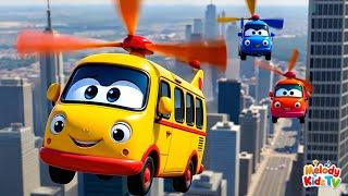 Wheels on the Flying Bus + More Nursery Rhymes & Kids Songs - Melody Kids TV