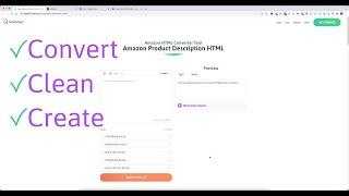 New Amazon HTML Converter & Amazon HTML Editor Tool For Product Descriptions