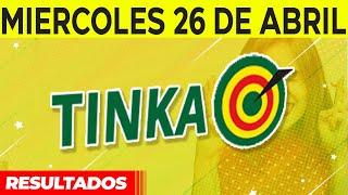 Resultado de Tinka del Miércoles 26 de Abril del 2023