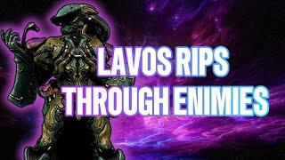 THIS INSANE LAVOS BUILD RIPS ENEMIES AND NUKES ROOMS IN WARFRAME