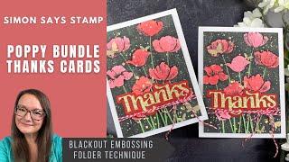 Poppy Thanks Cards | Simon Says Stamp