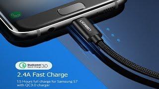 Ugreen Micro USB Cable 2.4A Nylon Fast Charge USB Data Cable