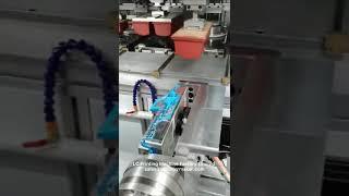 8 colors pad printing machine for toy car ( servo motor control, independent head, and roation jig)