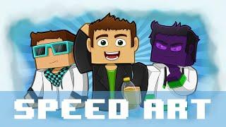 Minecraft Speed Art - Den Schmalz EeOneGuy MrLololoshka