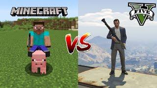 GTA 5 vs MINECRAFT...