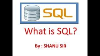 what is sql?