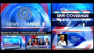 Broadcast Design - Complete News Package 9 (After Effects template)