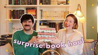 My Husband Picks My Book Haul!! *Surprise Unboxing*