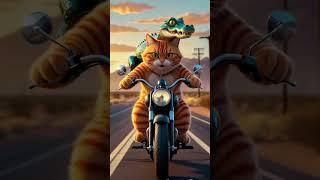 Cat and Alligator #aianimation #aianimals #brainrot #hyperrealism #lorecore   #strangeshorts #aiart
