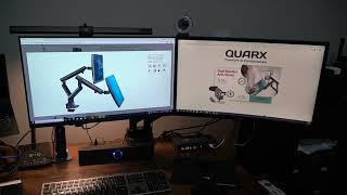 QUARX Dual Monitor Stand Review | Dual Monitor Arm, Dual Monitor Mount VESA Mount