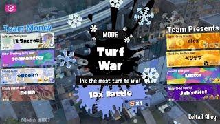 Splatoon 3 - FrostyFest 2025 - Open 100x Battle - Eeltail Alley - Team Money vs. Team Presents