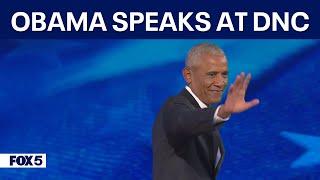 Former President Barack Obama's full speech on second night of DNC