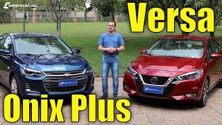 Comparativo: Chevrolet Onix Plus Premier x Nissan Versa Exclusive