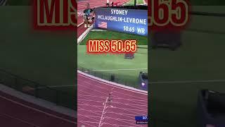 ‍️Sydney Mclaughlin-Levrone "Miss 50.65"!  #shorts  #trackandfield #teamusa #usa #fyp #viral