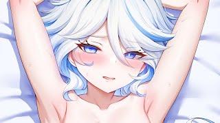 [3DIO ASMR] Double Ear Licking And Kissing From Furina