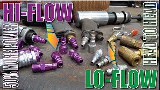 High Flow Air Fittings worth it? Tested Head to Head Milton V-Style