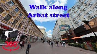 360 Video Russia, Moscow - Arbat street / Прогулка по Арбату