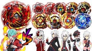 MASTER DIABOLOS VS ALL SPRIGGANS AND SPRYZENS BEYBLADE BURST GT RISE TURBO MARATHON SHU VS DELTA