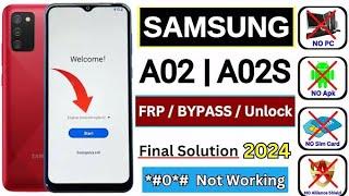 Samsung A02s Frp Bypass Remove Google Account Without PC|NO *#0*# NO ADB Android 12/13