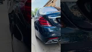 СВИРЕПЫЙ ВЫХЛОП для Mercedes S63 AMG #shorts #amg #mercedes #s63 #амг63