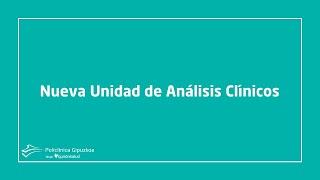 Nueva Unidad Análisis Clínicos.