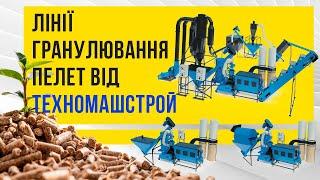 Виробництво опалювальних гранул (пелет). Лінія гранулювання від "ТехноМашСтрой"