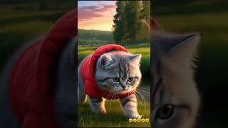 the adventures of the gray cat along the river #trending #cat