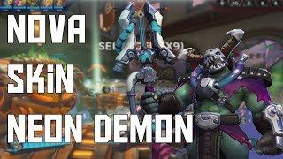 Paladins (PTS OB70) Nova skin Grohk Neon Demon