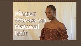 How I do Finger Waves on my Natural hair | beginner friendly | Jada Rose